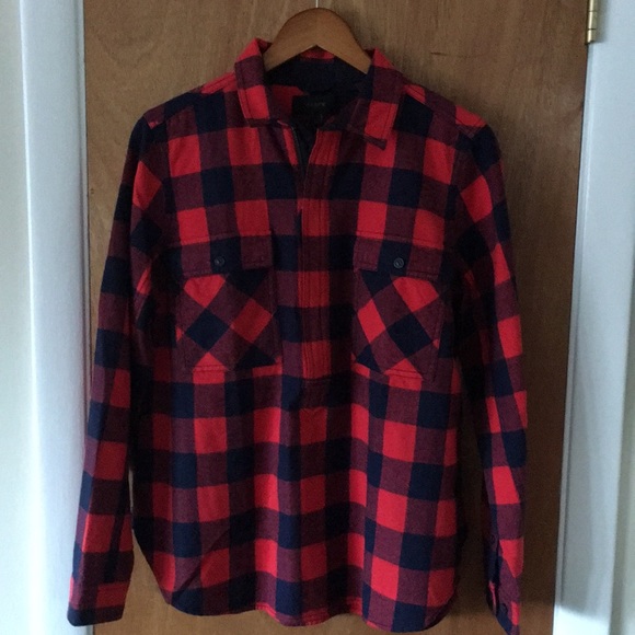 J. Crew Tops - JCREW Buffalo Check Shirt Jacket